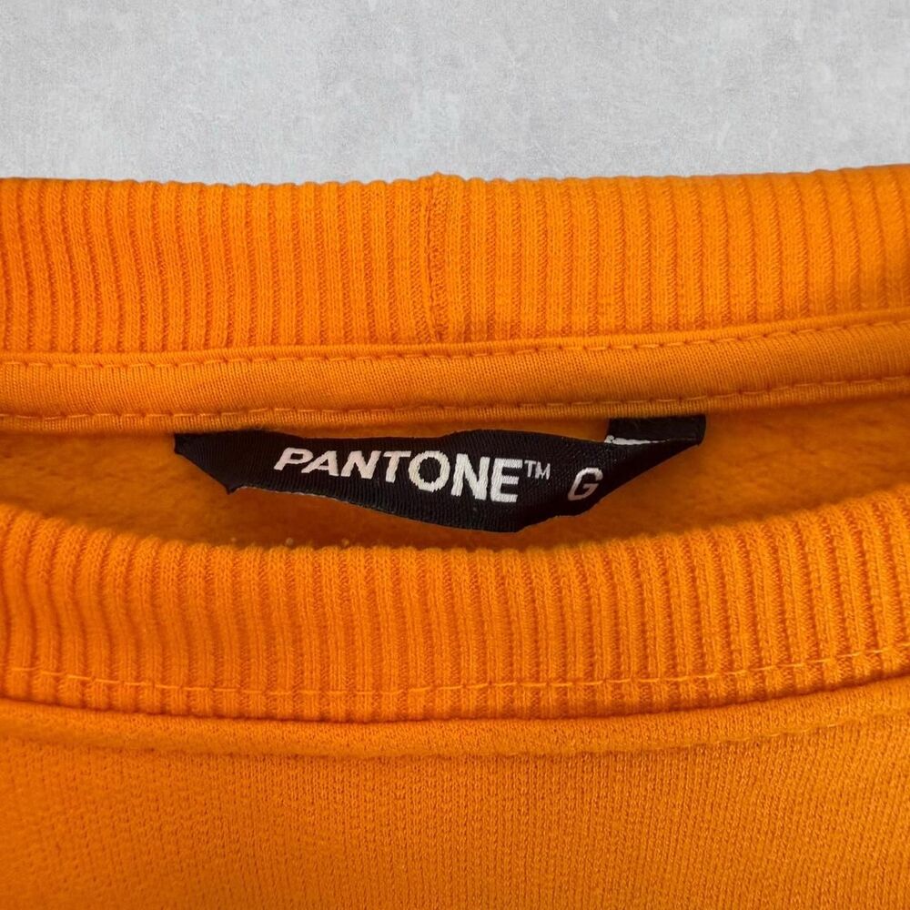 Bright Orange Pantone Oversized Dolman Sleeve Sweatshirt - Picture 5 of 6